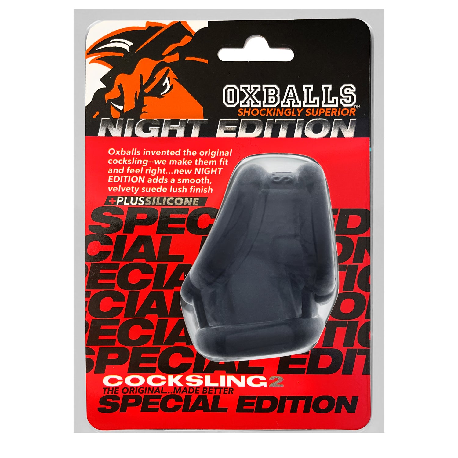 OXBALLS COCKSLING-2 cocksling plus+SILICONET special edition NIGHT-OX-1013-NGT