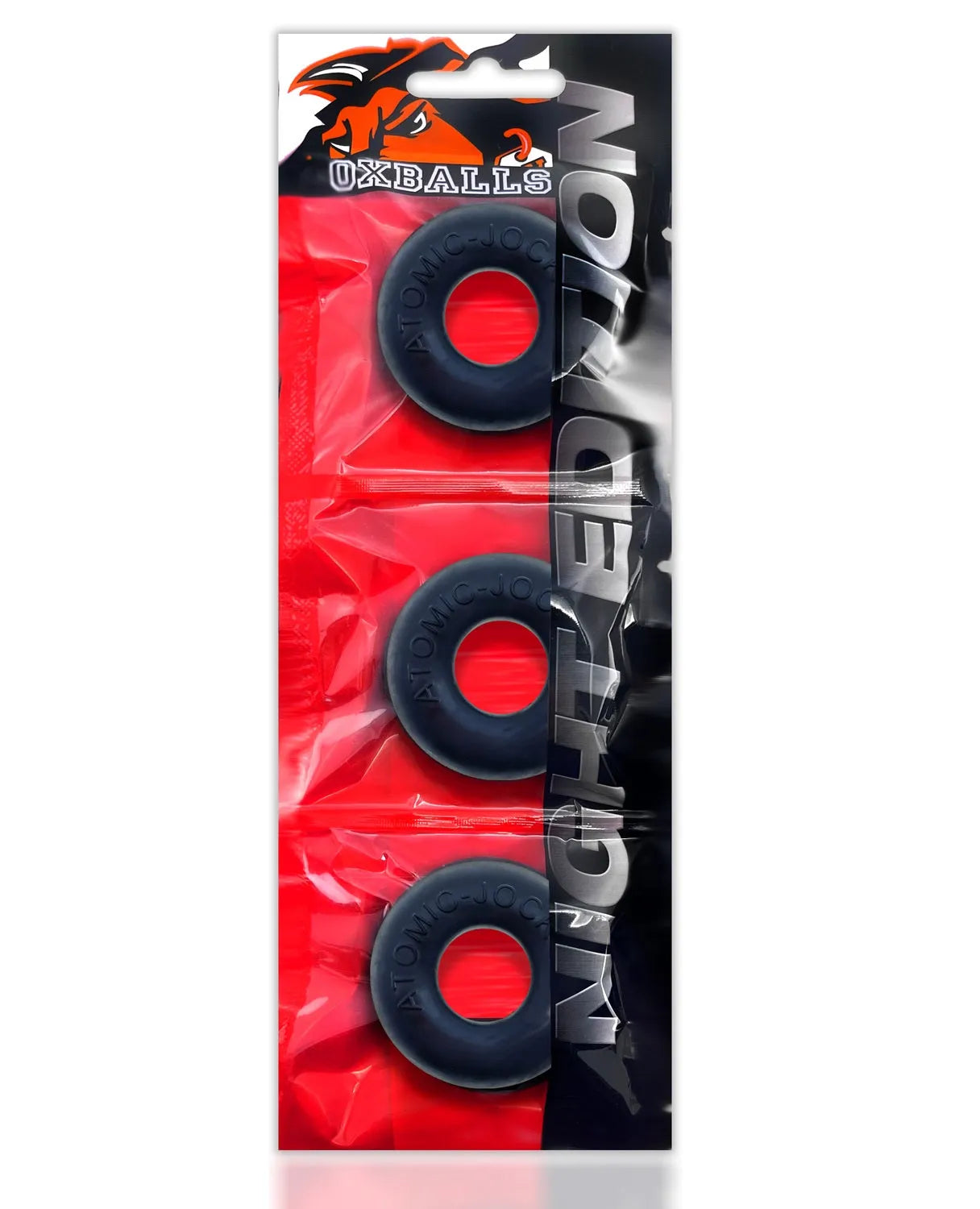 OXBALLS RINGER 3-pack cockring plus+SILICONE™ special edition NIGHT - Take A Peek