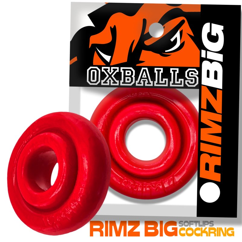 OXBALLS RIMZ BIG single ring RED-OX-3205-RED