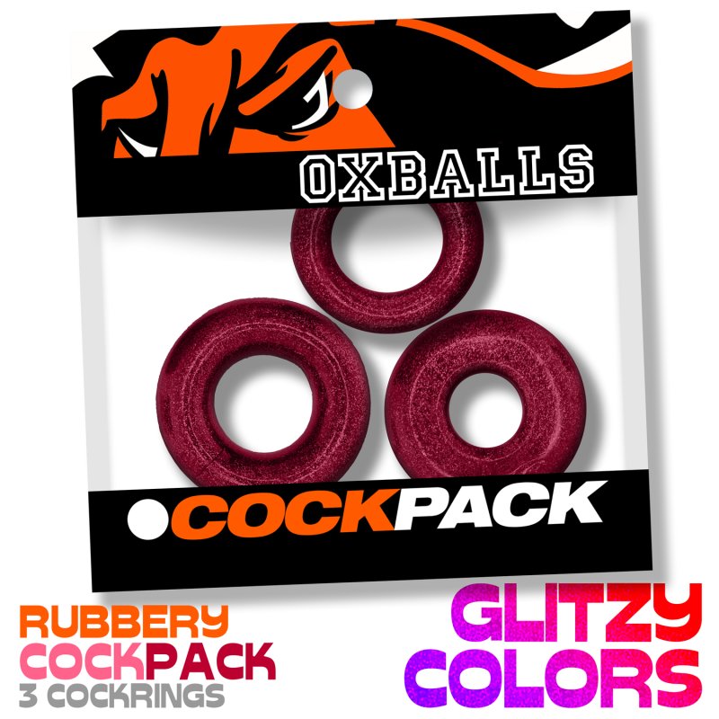 OXBALLS COCKPACK multi design 3-pack CHERRY LIPS-OX-3210-CHL