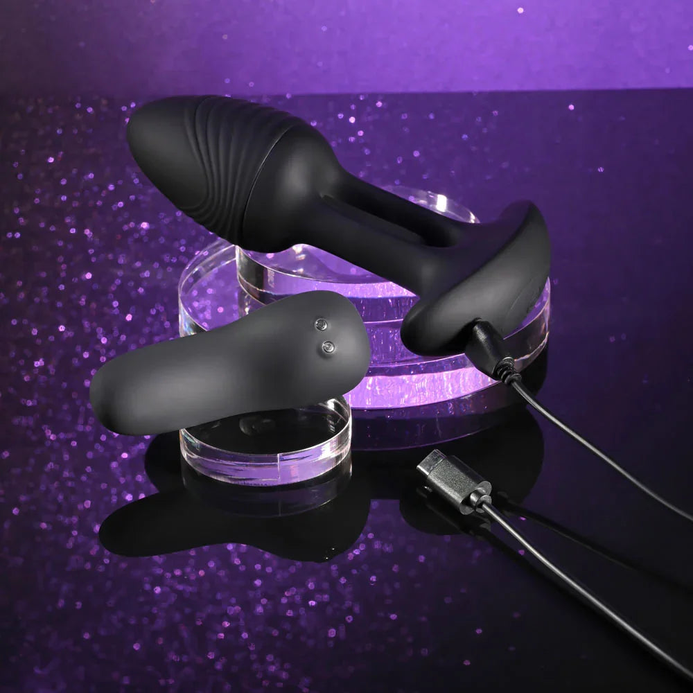 Playboy Pleasure RIM SHOT - 11.4 cm USB Rechargeable Vibrating Butt Plug - Take A Peek