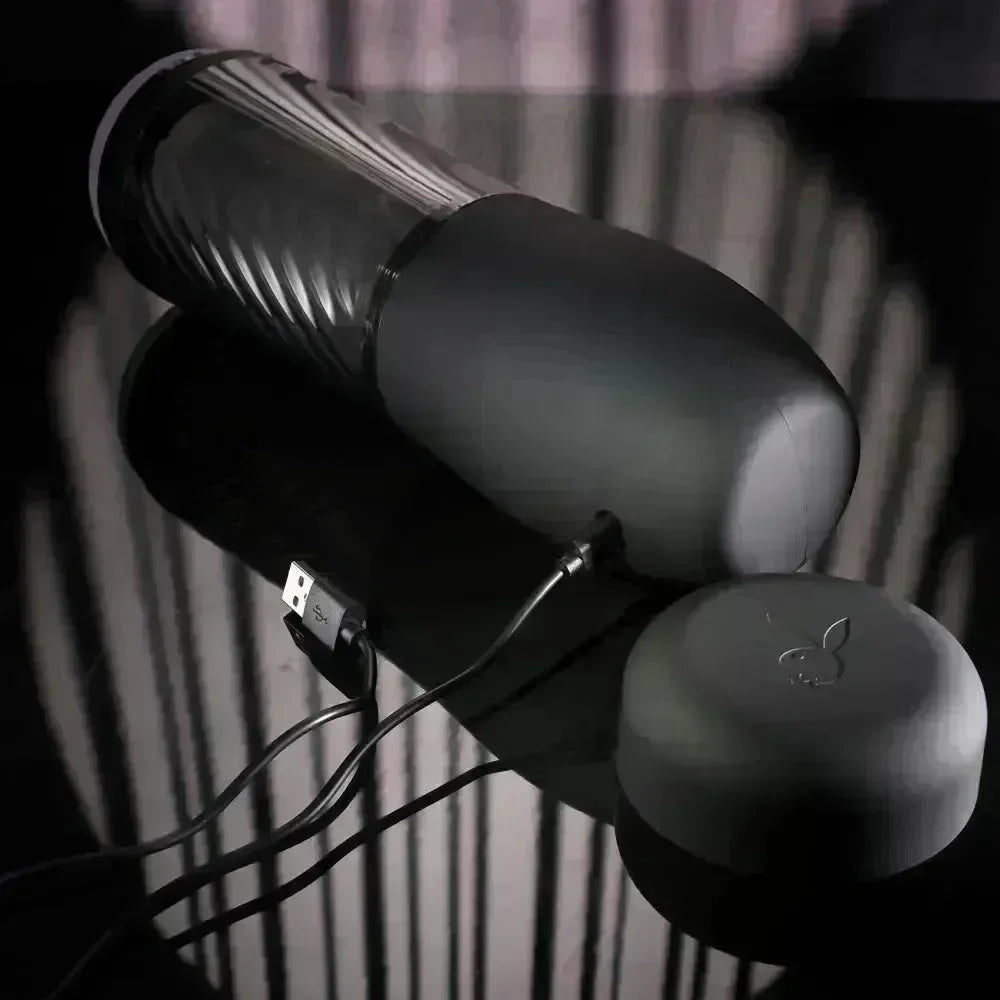 Playboy Pleasure WHIRLWIND - USB Rechargeable Thrusting and Spinning Auto Stroker - Take A Peek