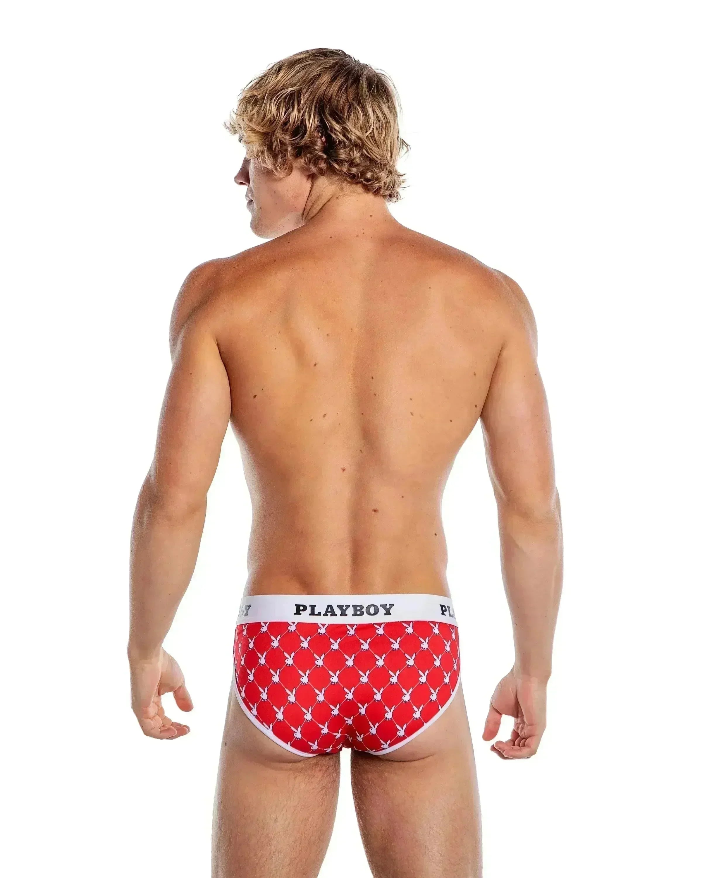 PBLI169 - Playboy Mens Argyle Briefs - Take A Peek