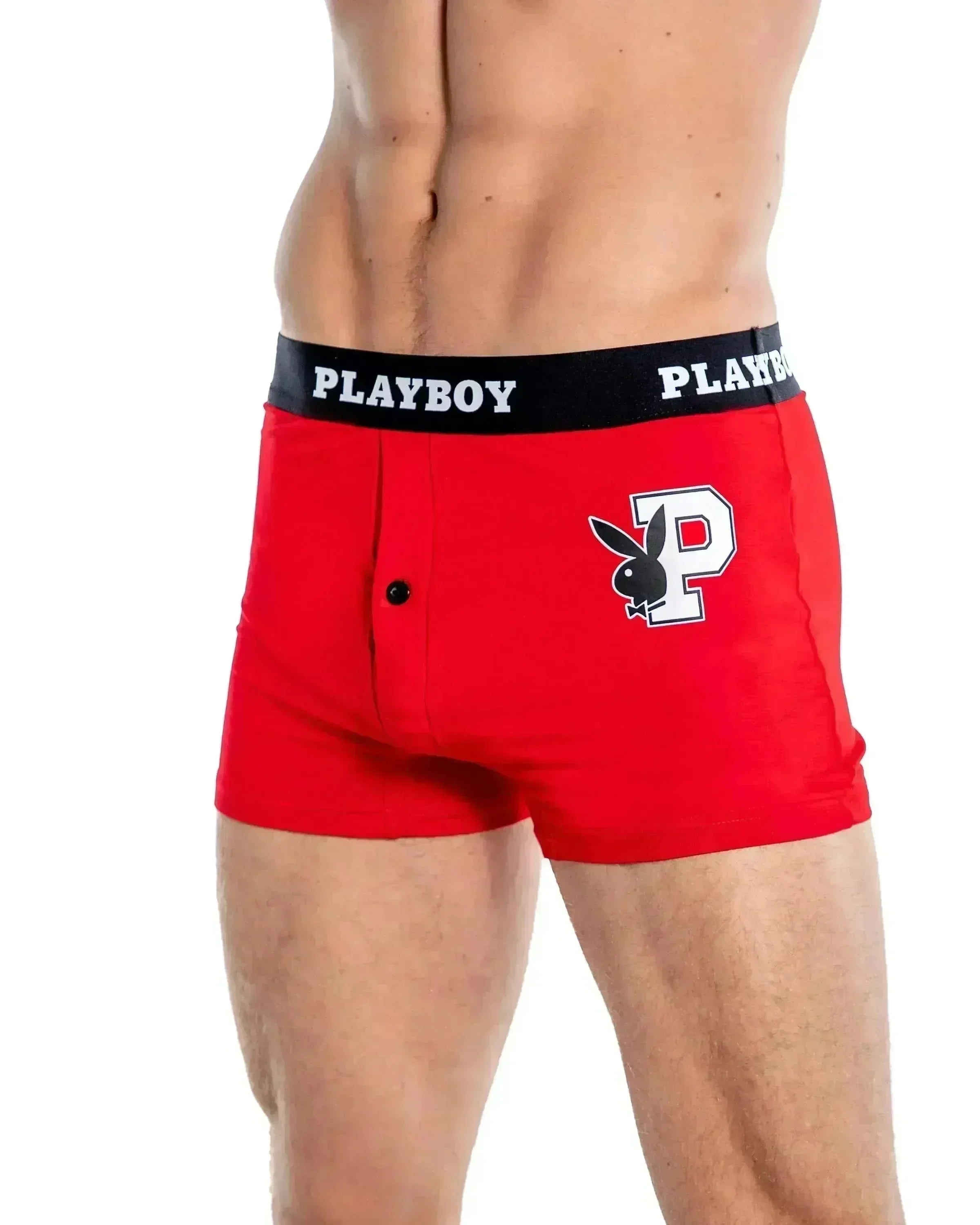 PBLI170 - Playboy Mens Varsity Modal Boxer Briefs - Take A Peek