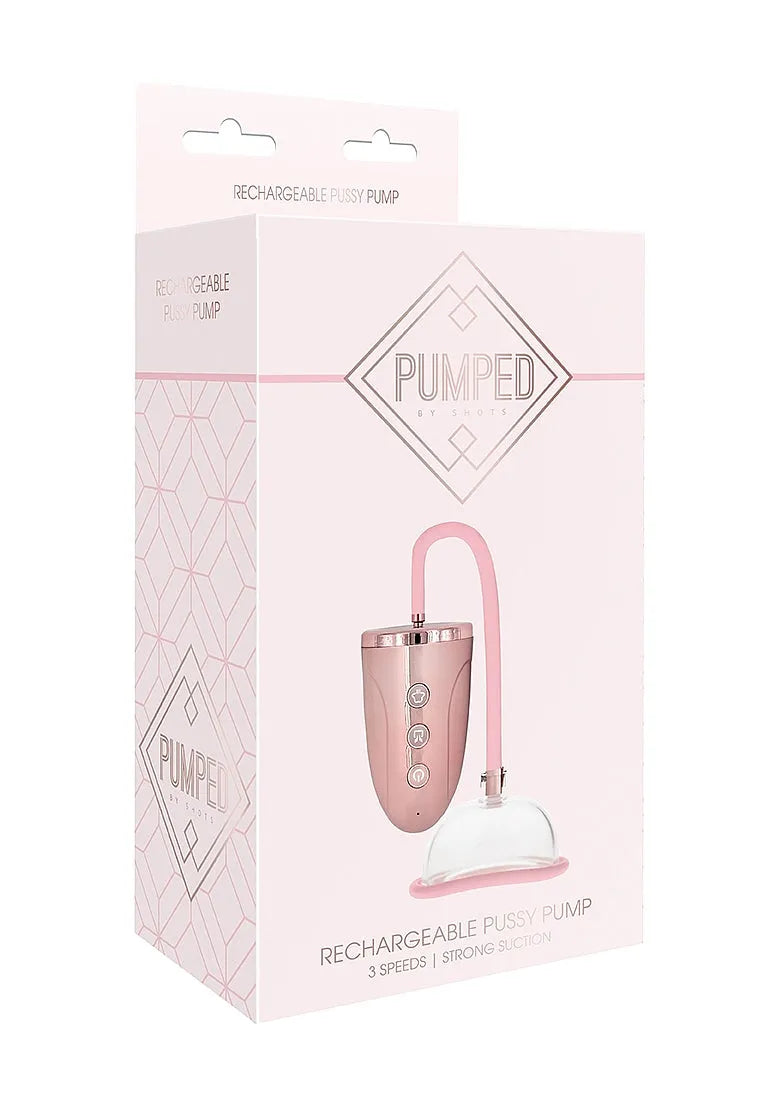 Pumped -Rechargeable Pussy Pump - Pink - Take A Peek