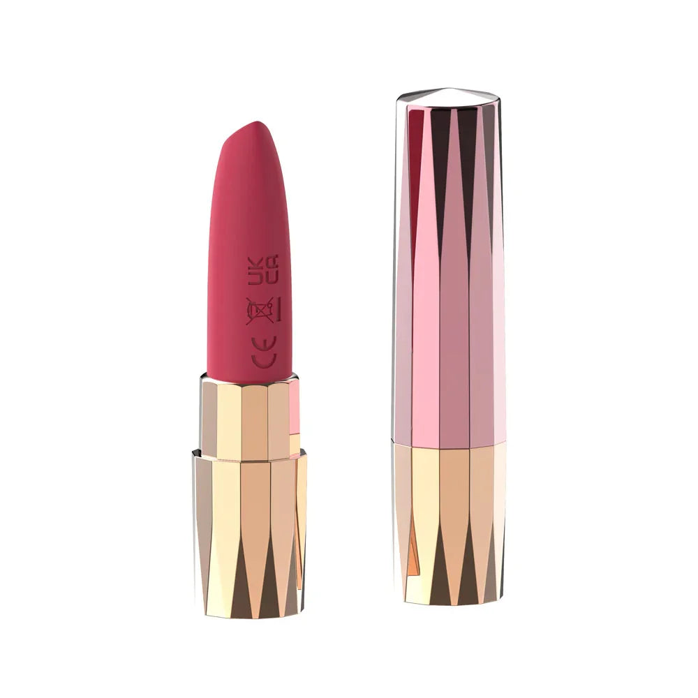 Passion Play Rechargeable Lipstick Vibe - /Gold 9.6 cm USB Rechargeable Lipstick Bullet Vibrator - Take A Peek