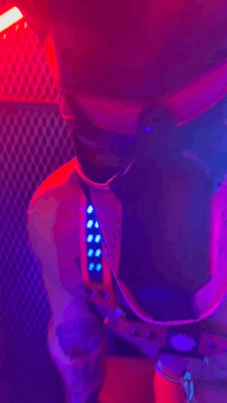 POUNDTOWN GLOW PUP HOOD RED - Take A Peek