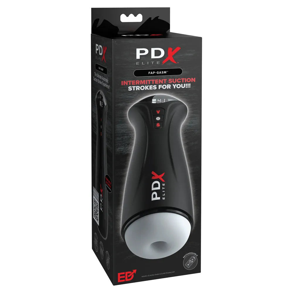 PDX Elite Fuck-Gasm - Flesh - USB Rechargeable Sucking & Vibrating Auto Stroker - Take A Peek