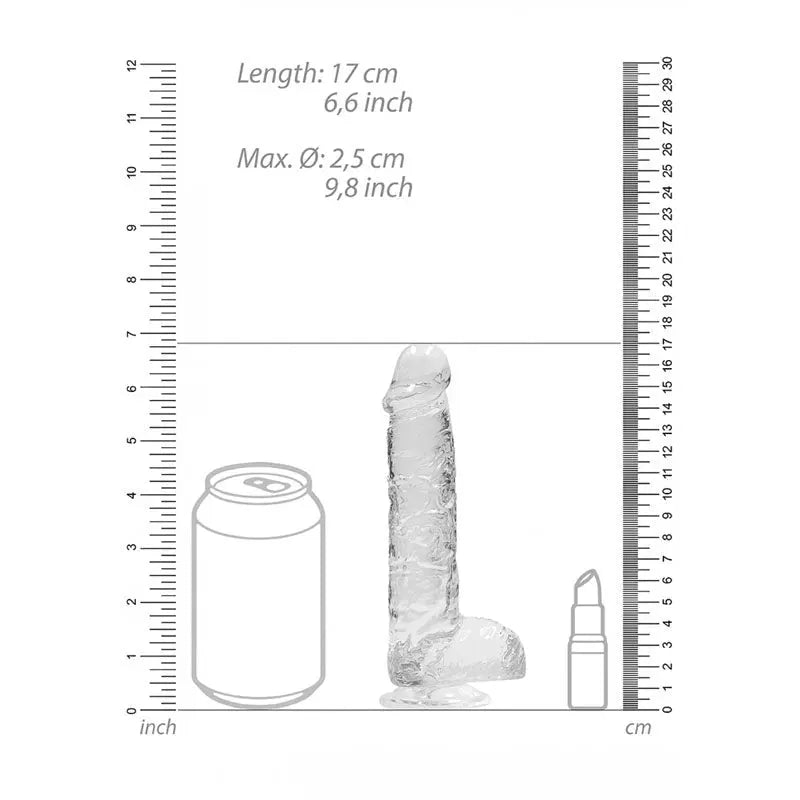 REALROCK 6'' Realistic Dildo With Balls - Take A Peek