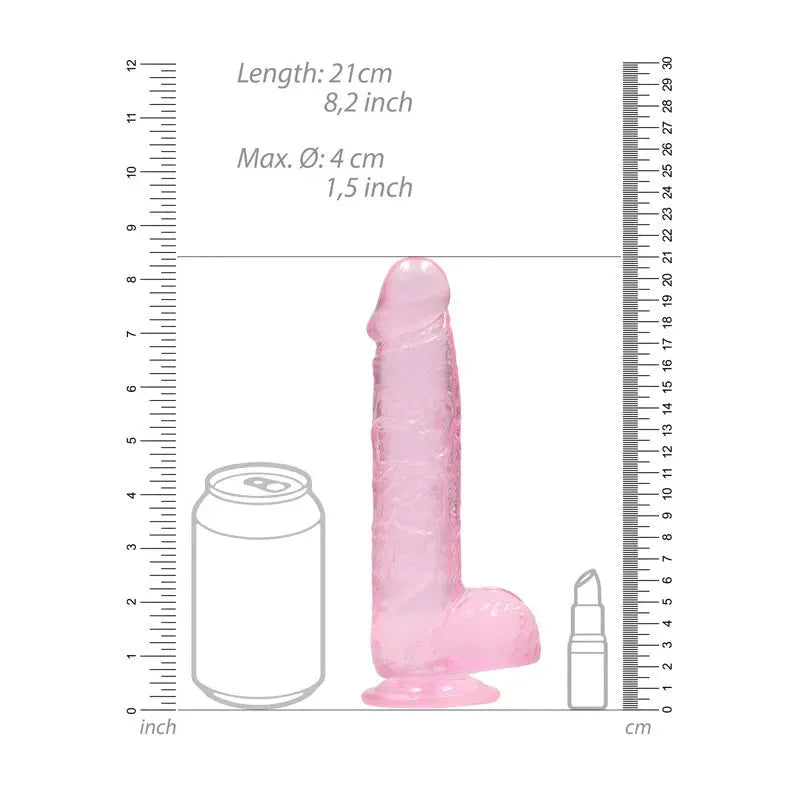 REALROCK 8'' Realistic Dildo With Balls - Take A Peek