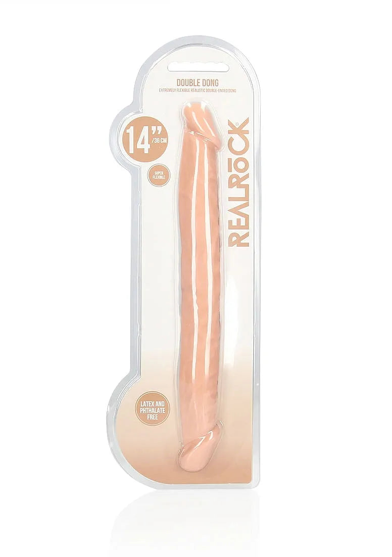 RealRock- Double Dong 14'' - Flesh - Take A Peek