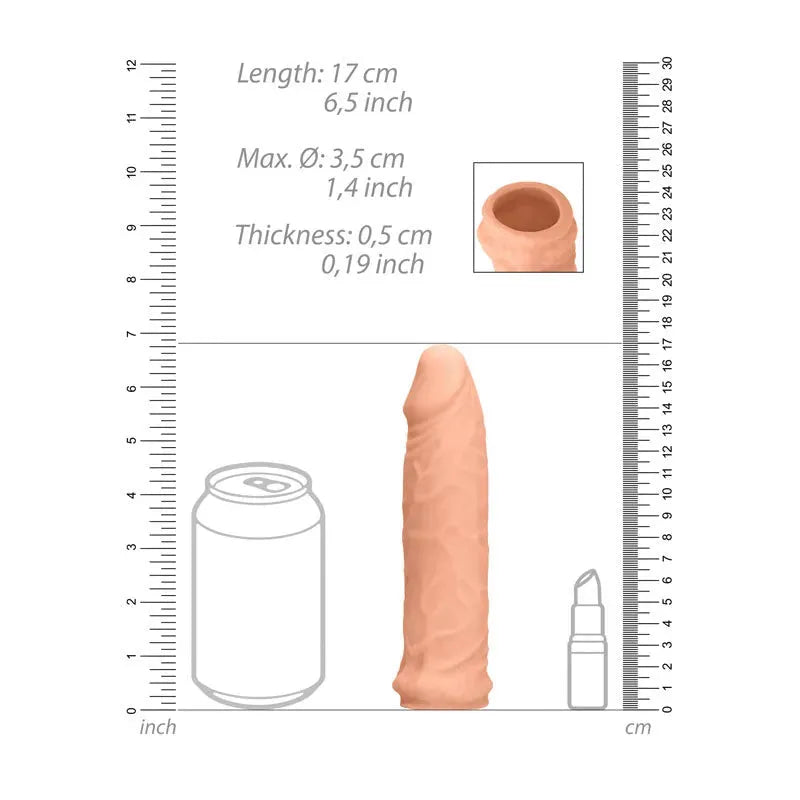 REALROCK 6'' Realistic Penis Sleeve - Take A Peek