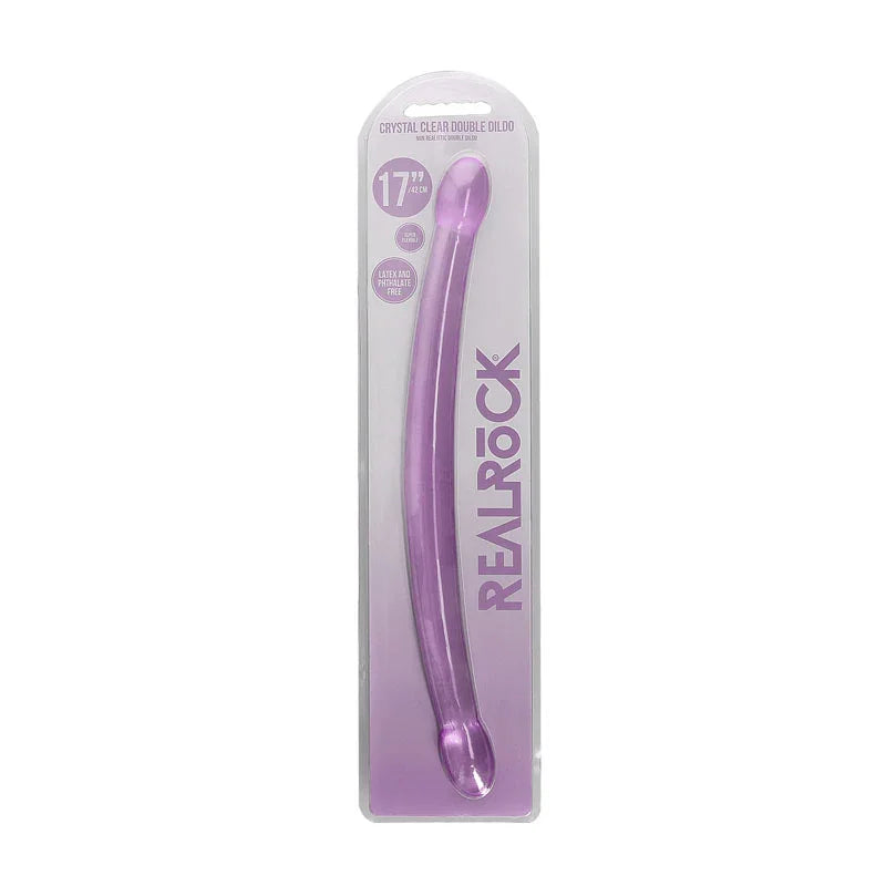 REALROCK Non Realistic Double Dong 17'' - Purple 42 cm Double Dong