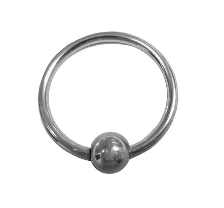 Stainless Steel Glans Ring with Pressure Point Ball - Take A Peek