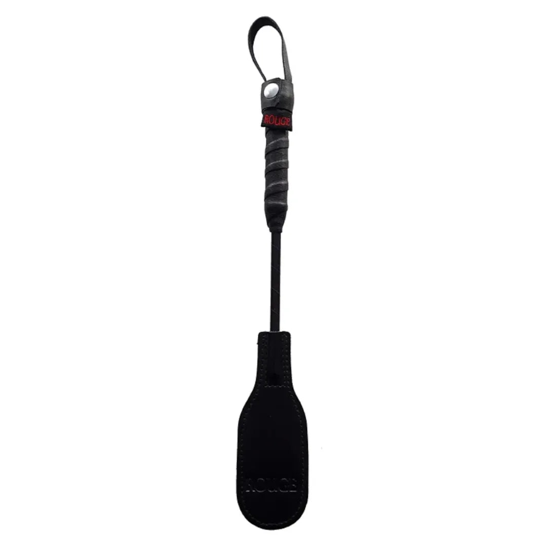 MINI LEATHER OVAL PADDLE BLACK - Take A Peek