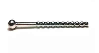 Beaded Urethral Sound with Stopper - Take A Peek