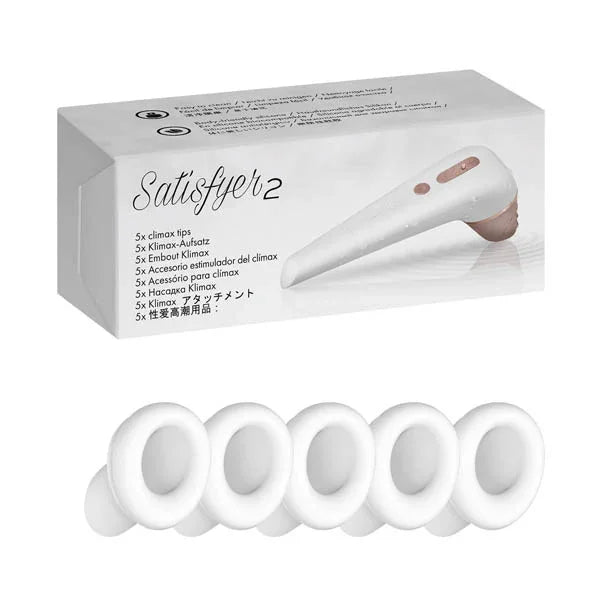 Satiyfyer 2 Climax Heads - 5 Replacement Silicone Heads for Satisfyer 2 - Take A Peek