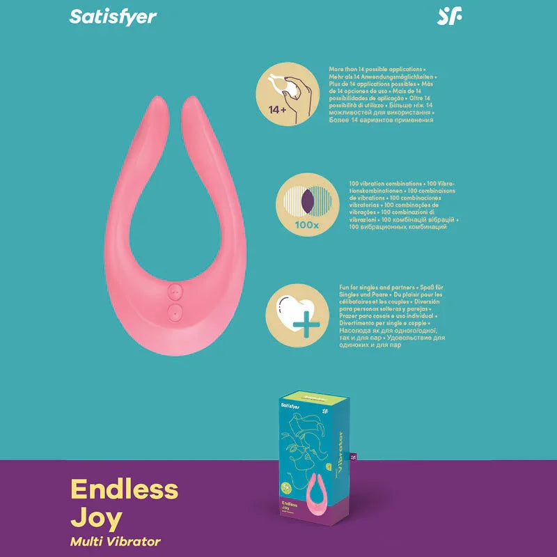 Satisfyer Endless Joy - USB Rechargeable Couples Stimulator - Take A Peek