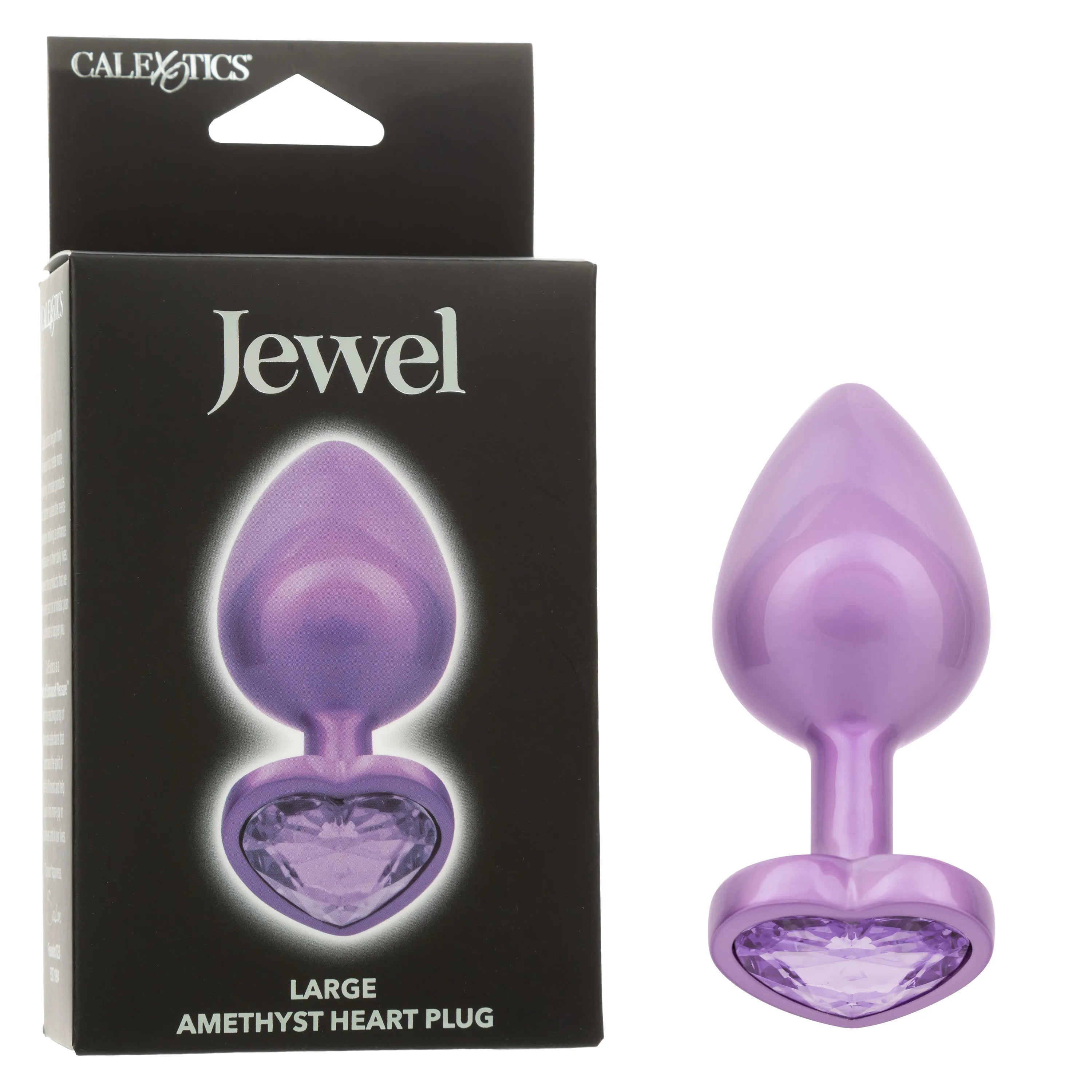 JEWEL LARGE AMETHYST HEART PLUG - Take A Peek