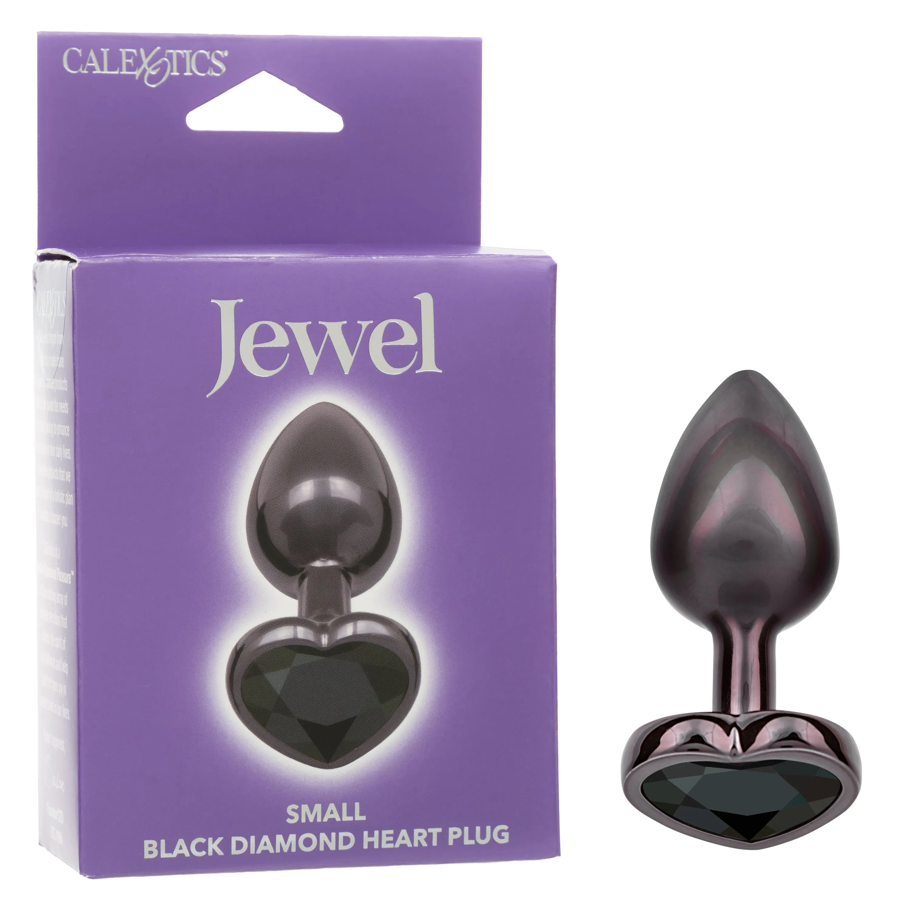 JEWEL SMALL BLACK DIAMOND HEART PLUG - Take A Peek