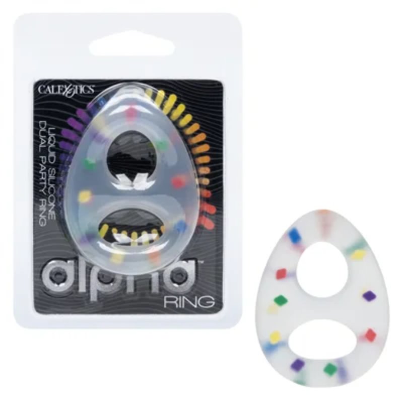 Alpha Liquid Silicone Dual Party Ring-SE-1491-19-2