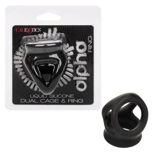 Alpha Liquid Silicone Dual Cage & Ring - Take A Peek