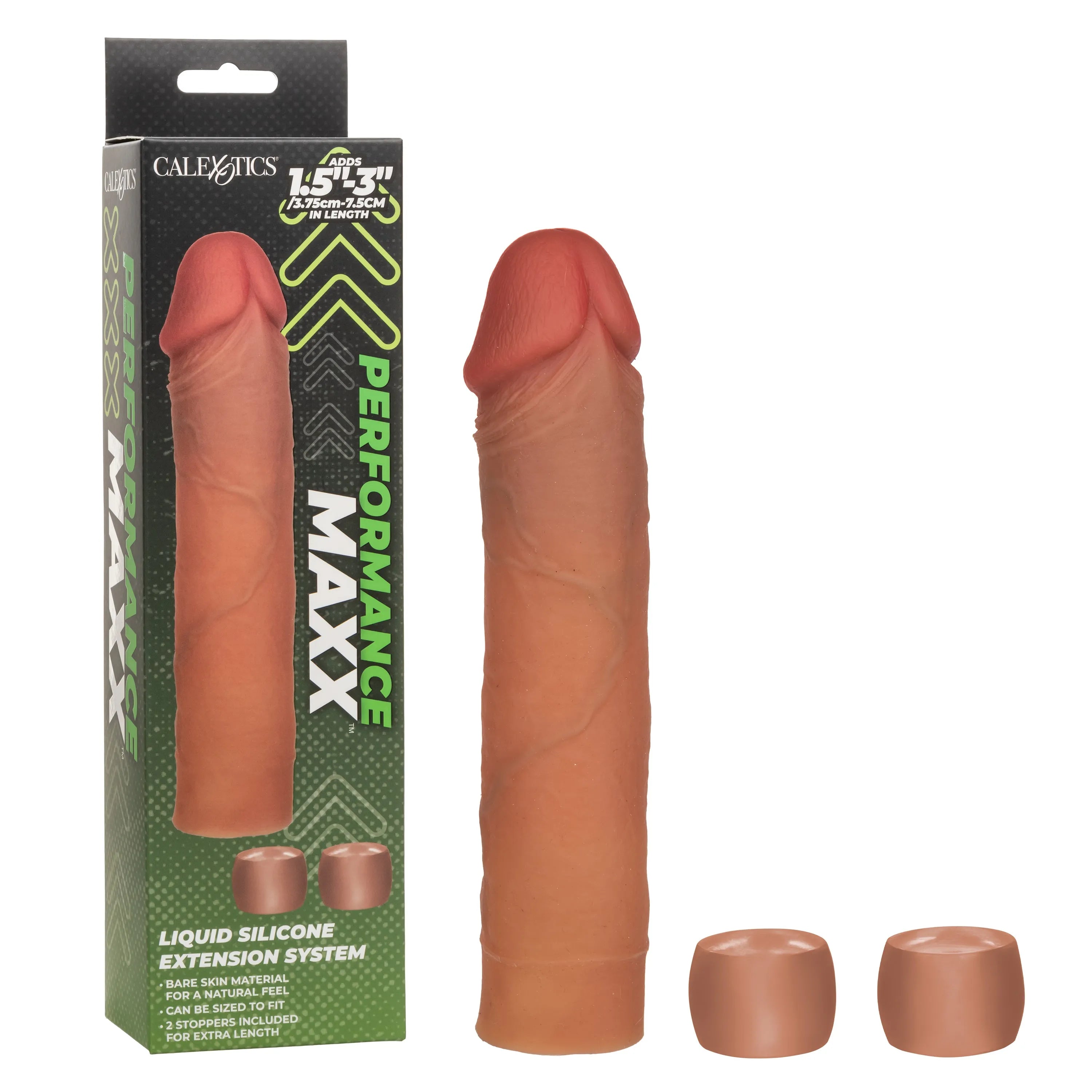 PERFORMANCE MAXX LIQUID SILICONE EXTENSION SYSTEM -BROWN - Take A Peek