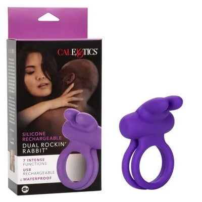 Silicone Rechargeable Dual Rockin Rabbit - Take A Peek