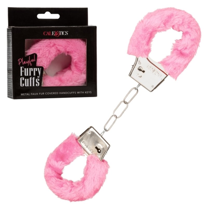 Playful Furry Cuffs - Pink-SE-2651-20-3