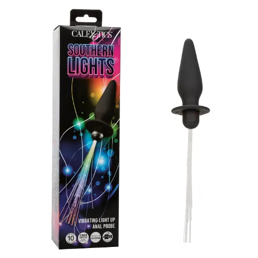 Southern Lights™ Vibrating Light Up Anal Probe - Black - Take A Peek