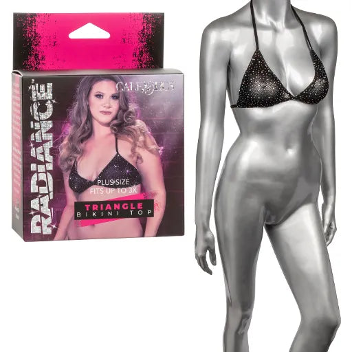 Radiance Plus Size Triangle Bikini Top - Take A Peek