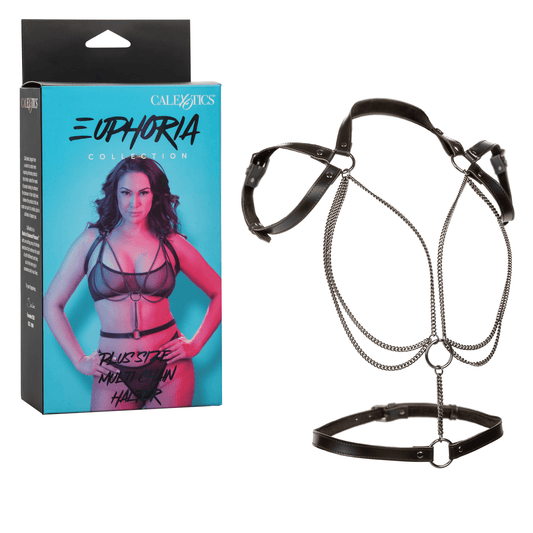 Euphoria Collection Plus Size Multi Chain Halter - Take A Peek