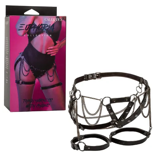 Euphoria Collection Thigh Harness With Chains - Take A Peek