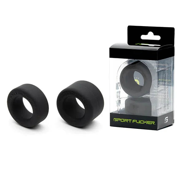 Sport Fucker Nutt Job Set - Black Cock Rings - Set of 2 - Take A Peek