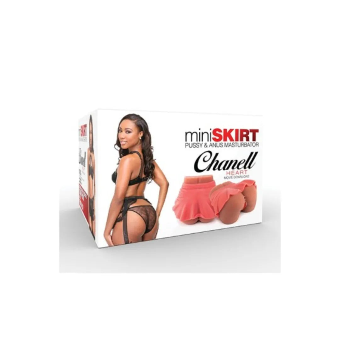 CHANELL HEART MINI SKIRT - Take A Peek