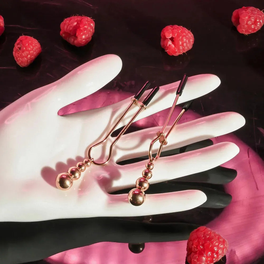 Selopa BEADED NIPPLE CLAMPS - - Take A Peek