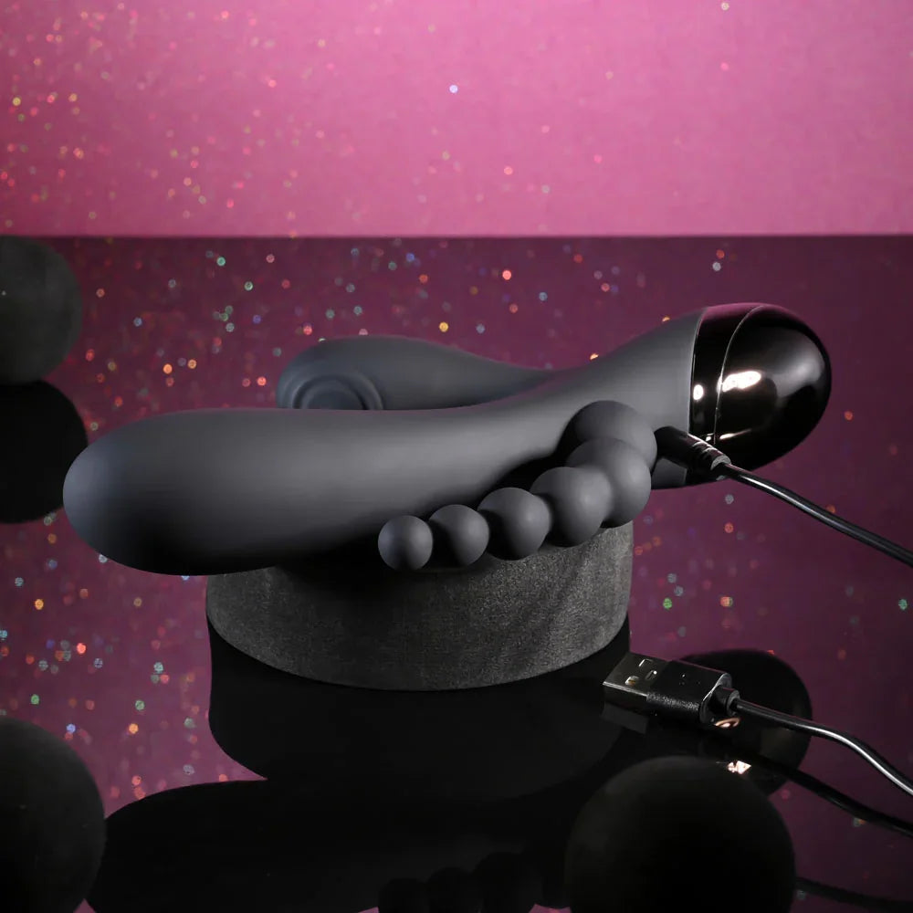 Selopa TRIPLE ACES - 19.7 cm USB Rechargeable Triple Stimulator Vibrator - Take A Peek