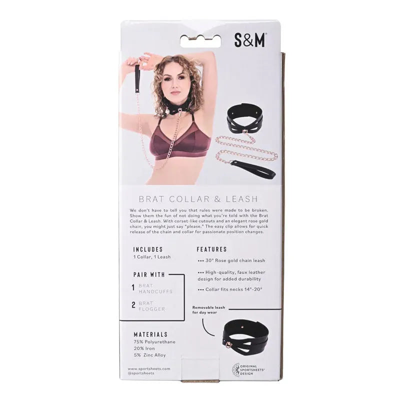 Sex & Mischief Brat Collar & Leash - Take A Peek