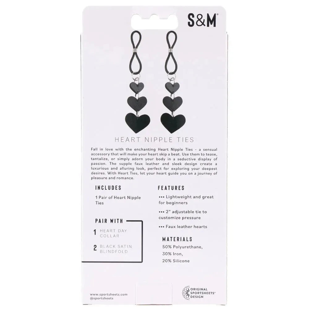 Sex & Mischief Heart Nipple Ties - Take A Peek