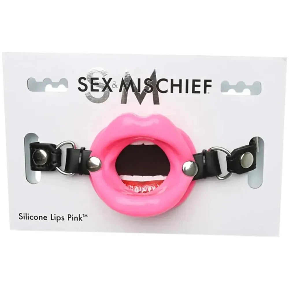 Sex & Mischief Silicone Lips Mouth Gag - - Take A Peek
