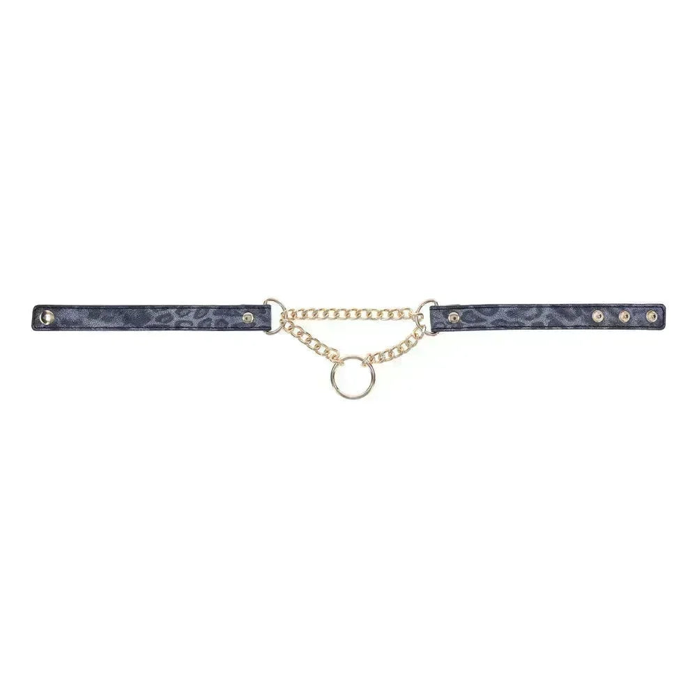Sex & Mischief Cougar Day Collar - Navy /Gold Collar - Take A Peek