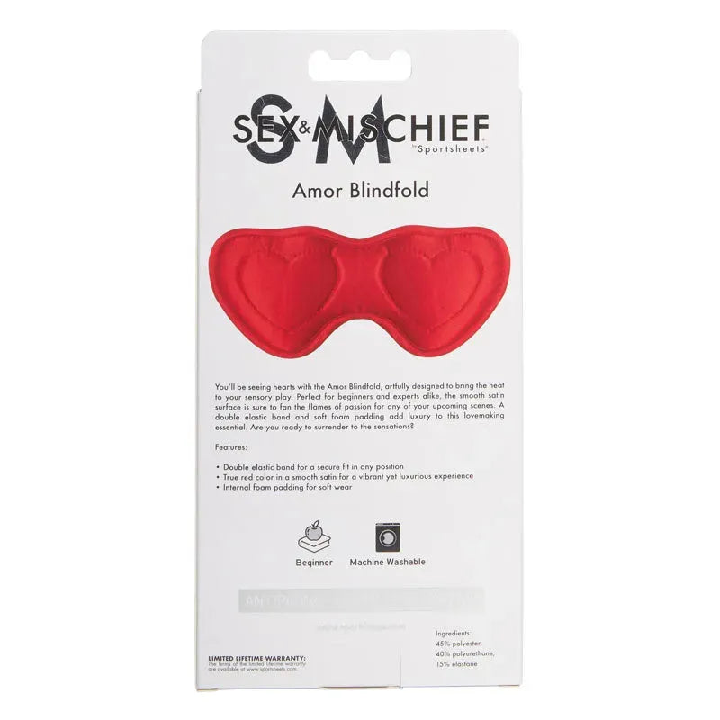 Sex & Mischief Amor Blindfold - Take A Peek