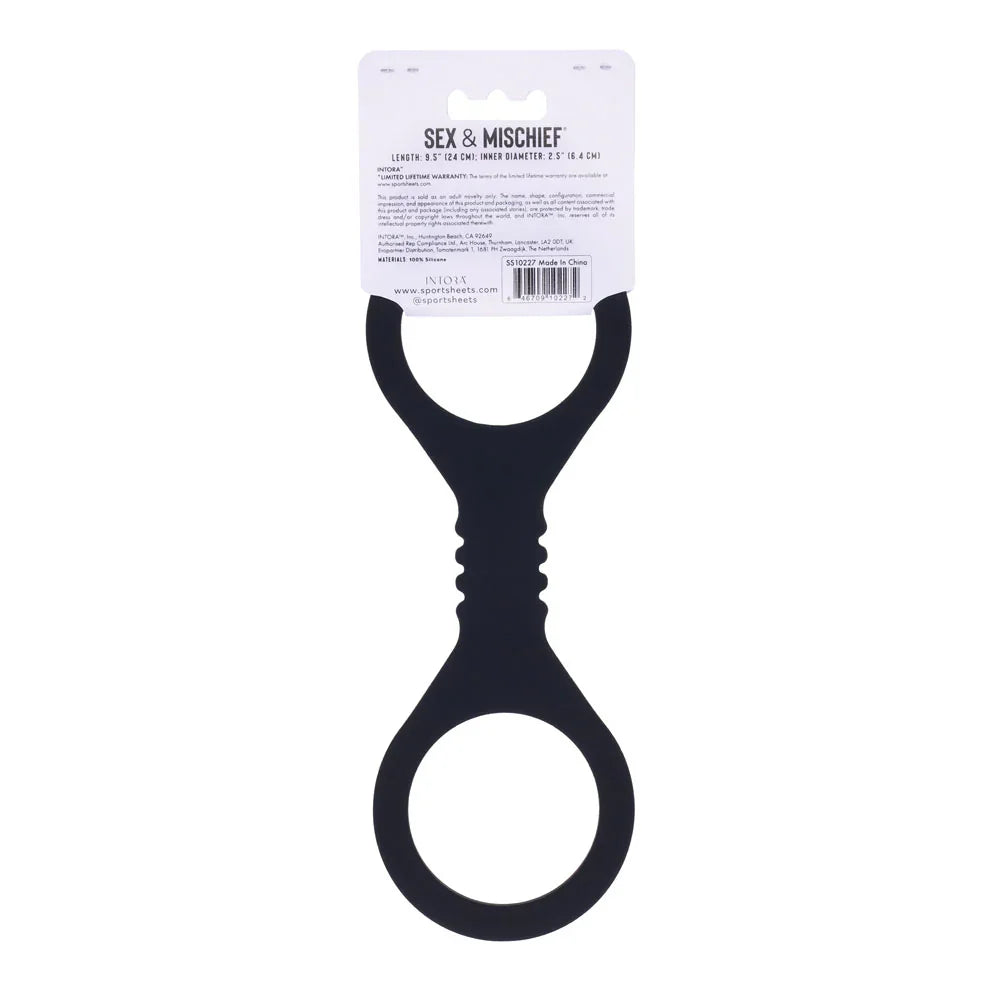 Sex & Mischief Shadow Small Silicone Cuffs - Small Restraints - Take A Peek