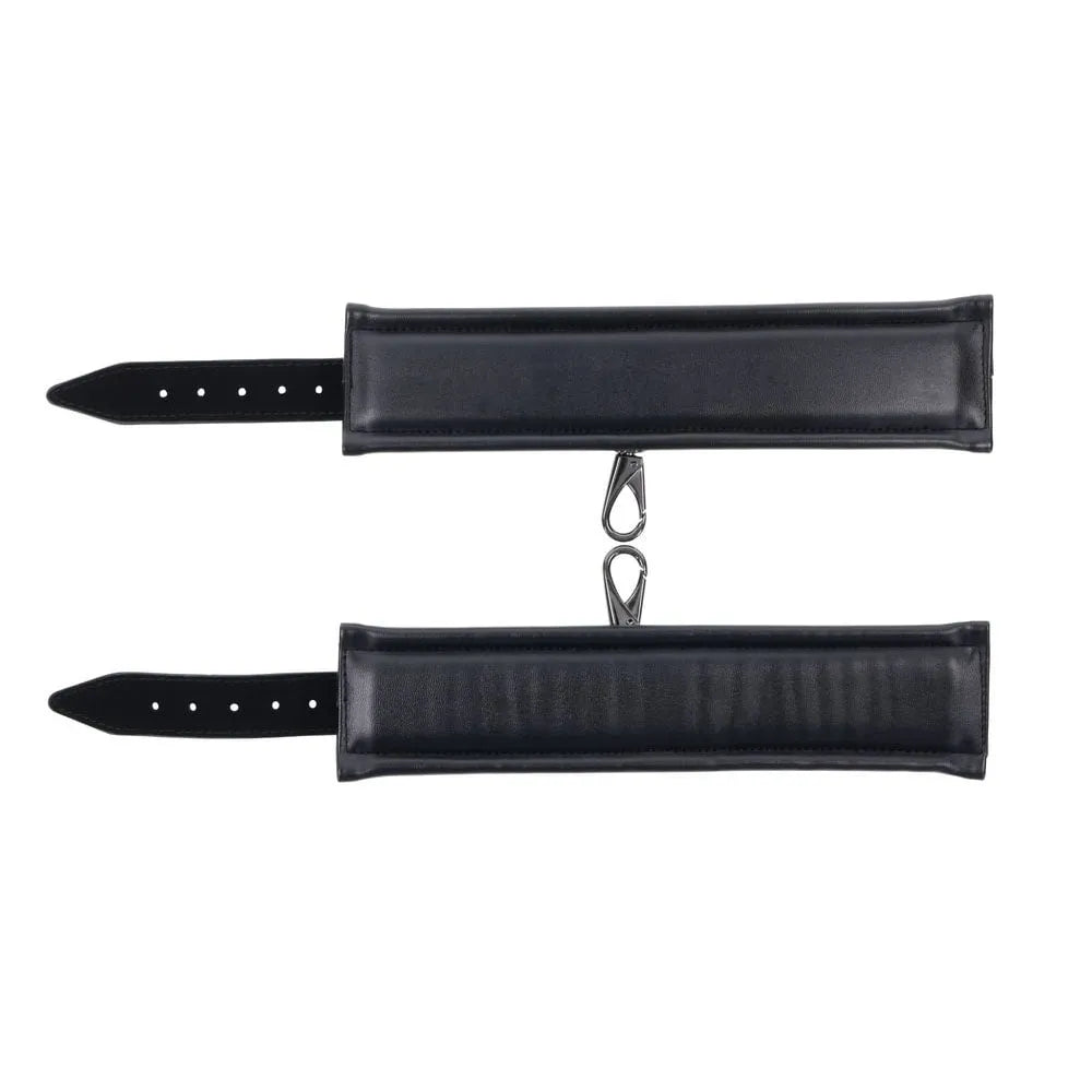 SPORTSHEETS Velvet Noir Handcuffs - Adjustable Cuff Restraints - Take A Peek