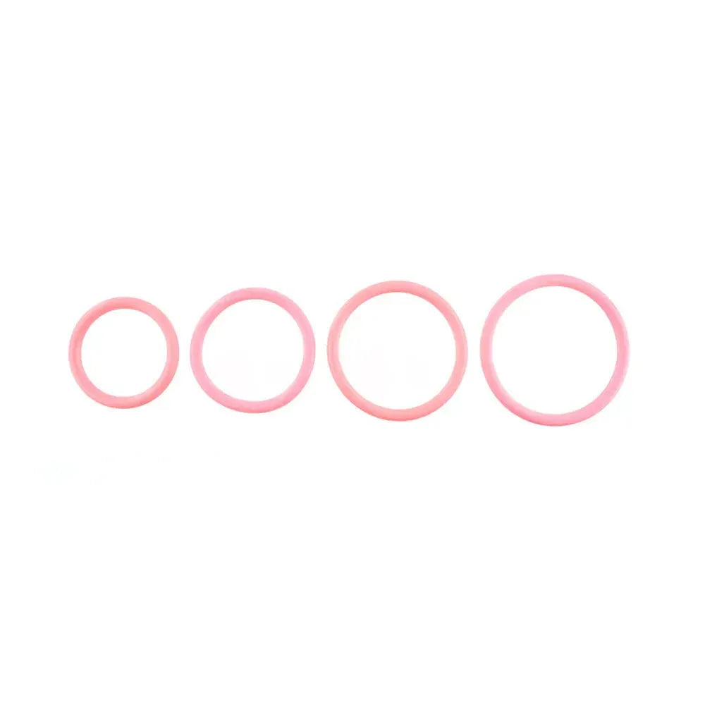 SPORTSHEETS Rubber O-Ring 4 Pack - Coral - Take A Peek