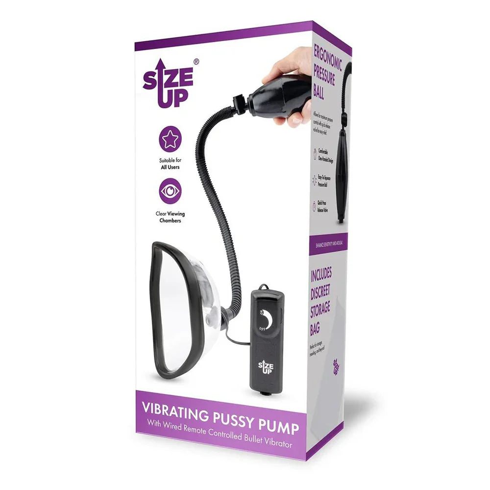 Size Up Vibrating Pussy Pump - Vibrating Vagina Pump - Take A Peek