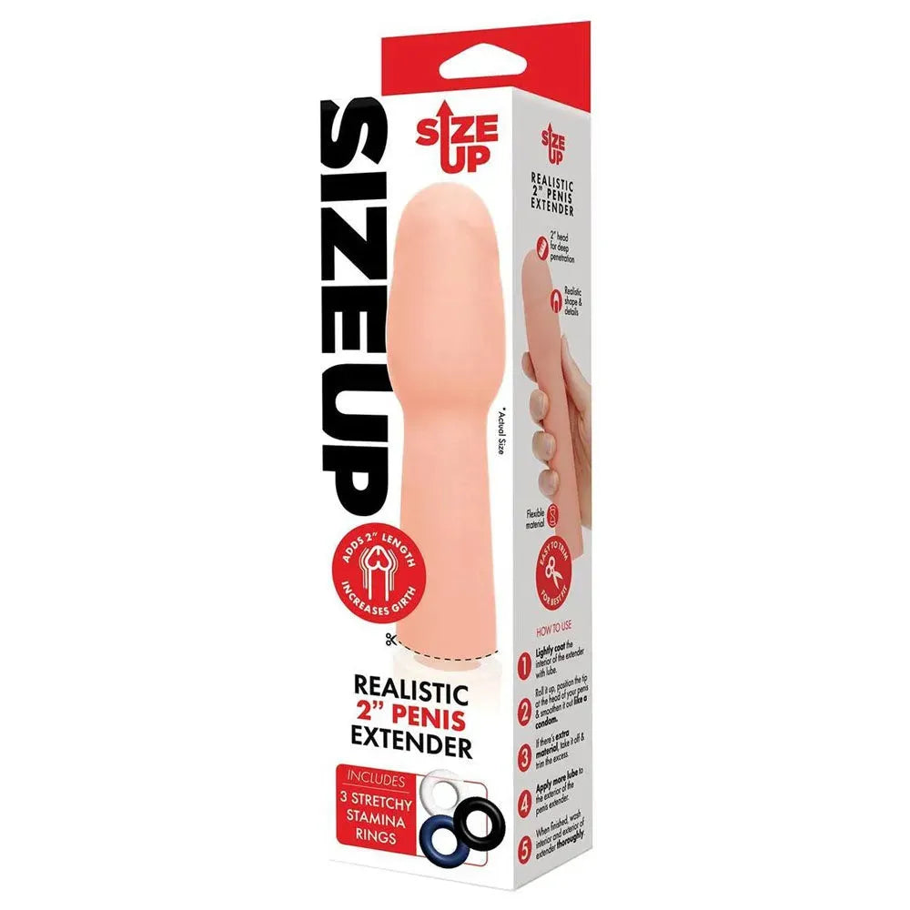 Size Up Realistic 2 Inch Penis Extender - Take A Peek