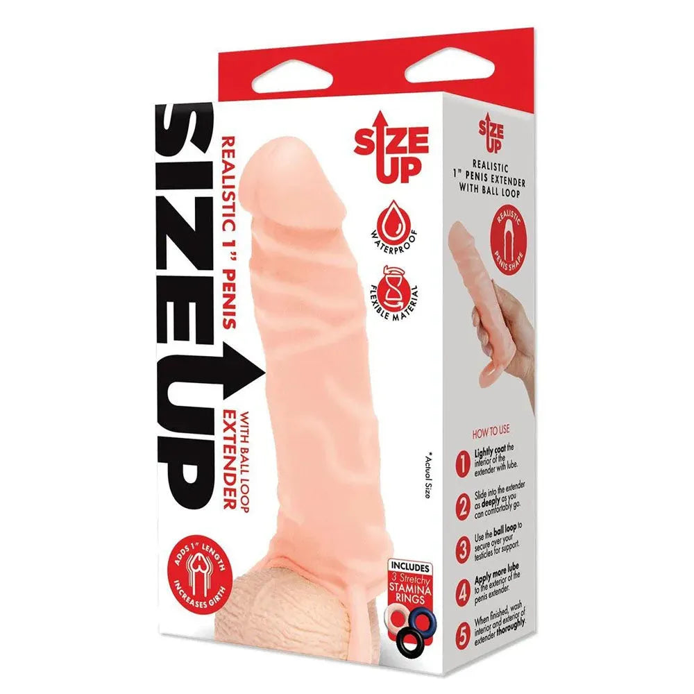 Size Up Realistic 1 Inch Penis Extender - - Take A Peek