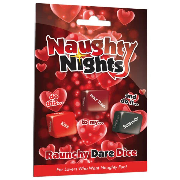 Naughty Nights Raunchy Dare Dice - Lovers Dice Game - Take A Peek