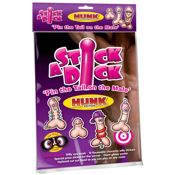 Stick A Dick - Hunk Edition - Hens' Night Party Game - Take A Peek